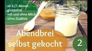 » abendbrei ohne milch | home; Abendbrei Selbst Gekocht Glutenfrei Mit Oder Ohne Milch Youtube
