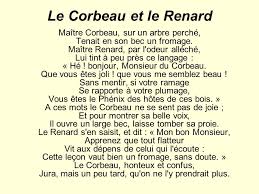 Maître corbeau, sur un arbre perché tenait en son bec un fromage maître renard, par l'odeur alléché lui tint à peu près ce langage: Le Corbeau Et Le Renard Par Jean De La Fontaine Ppt Video Online Telecharger