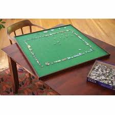 Bits And Pieces 34 Table Wayfair In 2020 Puzzle Table Jigsaw Puzzle Table Puzzle Organization