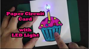 Lowest price in 30 days. Cupcake Paper Circuit Card With Led Light Youtube