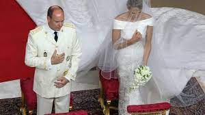 Tipps vom experten welche frisur passt zu welchem hochzeitskleid? Hochzeit In Monaco Charlene Glanzte In Perlenbesticktem Kleid Von Armani Augsburger Allgemeine