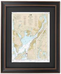Amazon Com Patriot Gear Company Framed Nautical Map 13226