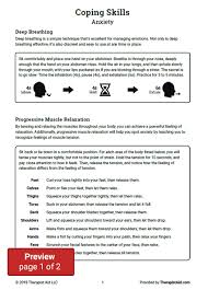 Anxiety is something i've thought a lot about as a mom. Coping Skills Anxiety Worksheet Therapist Aid