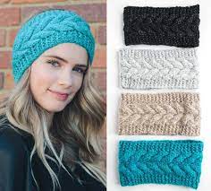 A knitted headband will keep your ears warm when the air outside is at a this headband adds a cable knit pattern and the project is perfect for learning to knit a cable knit. Braid Cable Knit Headband