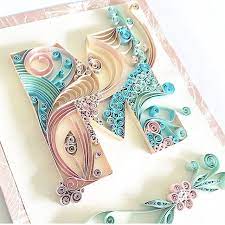 With a letter, we have the chance to prepare (a bit like complaining over the phone ) but in this case we can check the grammar and read the text a few times just to be sure. Quilled Typography Letter M Quilling Letters Quilling Paper Craft Quilling Designs