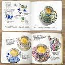 Fun loose teacup sketches - Liz Steel : Liz Steel