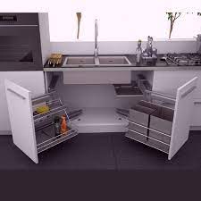 Take a look at my smart sink cabinet design with double roll out trash storage! 26 Best Kitchen Decor Design Or Remodel Ideas That Will Inspire You Homelovers Kitchen Sink Storage Under Kitchen Sink Storage Drop In Kitchen Sink