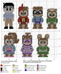 Alvin And The Chipmunks Chibis Plastic Canvas Ornaments Plastic Canvas Patterns Plastic Canvas Crafts