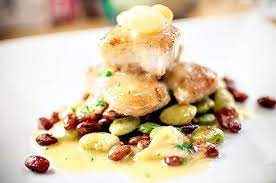 Feeding Andy Red Snapper W Pickled Pearl Onions Bean Medley Fortified Fish Stock Beurre Blanc Red Snapper Pearl Onions Seafood Recipes