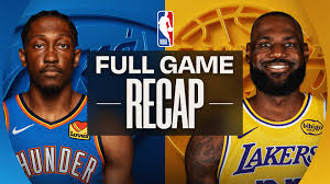 Game Recap: Thunder 119, Lakers 110