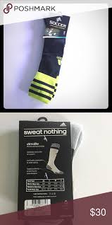 Adidas Climalite Soccer Sports Socks Neon Green Tops With