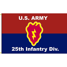 Army hawaii recruiting company, portland recruiting battalion, 6th recruiting brigade, their eyes were opened to a whole new world as the 25th infantry division. Us Army 25th Infantry Division Flag Made In The Usa