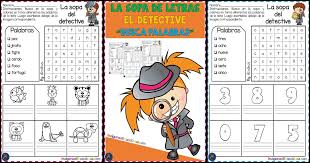 Ahora en diferentes idiomas alrededor del m undo y se encuentran disponibles a. Sopa De Letras El Detective Busca Palabras Imagenes Educativas
