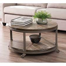 Rustic interior decoration patterns with wheels on wooden table. Union Rustic Brien Wheel Coffee Table With Storage Reviews Wayfair