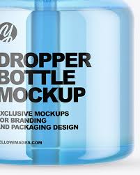 Download Blue Glass Dropper Bottle Mockup Yellow Author Yellowimages Mockups