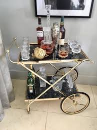 Maison Jansen Bar Cart Polished Brass And Antique Mirror Etsy In 2020 Antique Mirror Glass Bar Cart Decor Vintage Bar Carts
