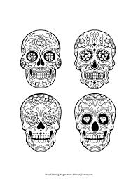 This recipe is easy and can be kept in the jars for months. Collection Of Sugar Skulls Coloring Page Free Printable Pdf From Primarygames