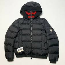 Ad Ebay Url Moncler Aubrac Down Jacket Mens Size 2 M Medium Black Puffer Hooded Red Maya In 2020 Black Puffer Down Jacket Mens Jackets