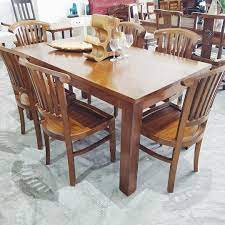 Dining room furniture teak, on fordaq you can post your offers and demands for dining room furniture. Solid Teak Wood Solid Teak Dining Table Set With 6 Chairs Furniture Home Living Furniture Tables Sets On Carousell