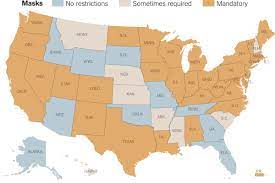 A map of mask orders. Lesson Of The Day Masks Work Really We Ll Show You How The New York Times