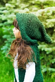 Pull a little of the knitting on his face and stitch it into a nose. Hooded Sweater Green Childrens Hoodie Hobbit Cloak Elvin Toddler Festival Hand Knit Childrens Hoodie Upcycle Clothes Hand Knitting