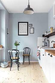 Custom cabinetry creates light and airy kitchen. Small Breakfast Nook In The Corner Of The Kitchen Design Kathy Kunz Interiors D Scandinavian Kitchen Design Modern Scandinavian Kitchen Home Decor Kitchen