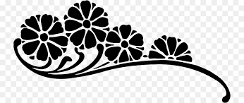You can use them for free. Corner Flower Design Png Black And White