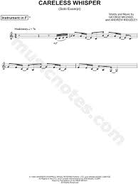 Careless whisper quartet for trumpet, f horn (2 parts), and the alto saxophone. George Michael Careless Whisper Excerpt Sheet Music In A Minor Download Print Sku Mn0161791
