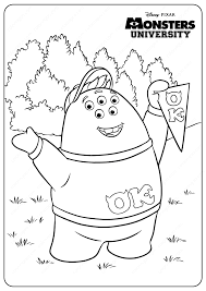 Maybe you would like to learn more about one of these? Printable Monsters University Squishy Coloring Pages