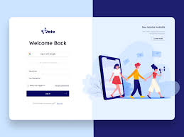 Vote Login Screen In 2020 Login Page Design Login Design Web Design Tutorials