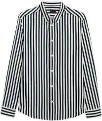 Black And White Striped Button Up Shirt Pdp In 2020 Striped Shirt Black Button Up Shirt Black And White Shirt