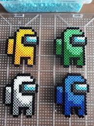 Among Us Magnets Etsy Hama Beads Design Perler Bead Templates Hama Beads Patterns