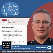 Hello everyone! 👋 Great news to share! 😁 The next virtual Leadership  Fireside Chat is Friday, November 15th from 4:00PM to 5:30PM. ⏰ Our special  guest speaker is Jason Wendt, Captain of