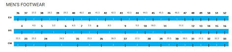 Shimano Road Shoe Size Chart Best Picture Of Chart