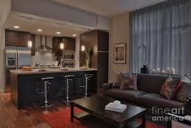 Looks great in our kitchen. Modern Living Room And Kitchen Photograph By Andersen Ross