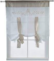 Amazon Com Homeyho Embroidered Curtains For Bedroom Semi Sheer Curtain Floral Sheer Curtain Kitchen Room Embroider Curtains Living Room Curtain Decor Curtains