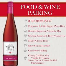 Sutter Home Wine Food Pairing Series Red Moscato Sutter Home Wine Food Pairing Wine Recipes Wine Pairing
