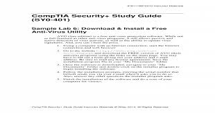 Developed by comptia for the comptia certification candidate, study guides are available in print or ebook format and packed with informative and engaging content tied to exam objectives. Comptia Security Study Guide Sy0 401 Delux Labs Lab 6 Pdf Comptia Security Study Guide Sy0 401 Pdf Document