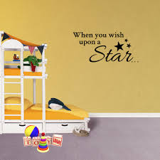 Best wishes believe in yourself | don't wish your precious life away. Wall Decal Quote When You Wish Upon A Star Vinyl Sticker Nursery Wall Decor Pc829 Walmart Com Walmart Com