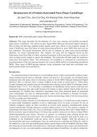 It is not a substitute for a professional consultation with a qualified eye care. Development Of A Portable Automated Piano Player Cantaplayer Scientific Net
