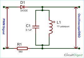 How To Measure Value Of Inductor Or Capacitor Using Oscilloscope Resonant Frequency Method Electrical Circuit Diagram Electronics Circuit Circuit Diagram