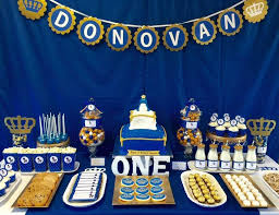 Royalty Blue Gold Birthday Royalty Happy 1st Birthday Catch My Party Gold Birthday Party Prince Birthday Party Birthday
