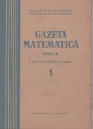 17 x 24 cm coperti: Gazeta Matematica Seria B Octombrie 1973