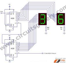 0 99 7 Segment Display Counter Circuit Circuit Electronics Circuit Circuit Diagram