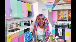 cute diy rainbow kitchen youtube