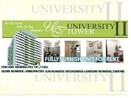 Other amenities you'll find at our luxury apartments for rent in durham include bike and walking trails, attached garages. University Tower Units For Rent In Espana Manila Posts Facebook