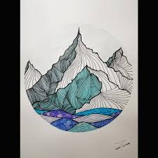 Secrets Of The Mountain Watercolor Watercolor Because warm colors make people feel closer, the cool color gives people feel farthest. secrets of the mountain watercolor
