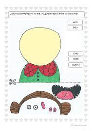 With this kind of worksheets, kids will improve their scissor using abilities. Parts Of The Face Cut And Paste English Esl Worksheets For Distance Learning And Physical Classrooms