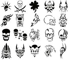 4.5 out of 5 stars 52. Skulls Tattoo Stencil Novocom Top