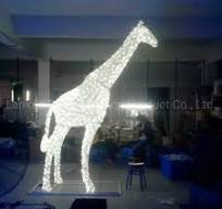 LED Giraffe Lighting Motif Lights LED Outdoor Theme Park Decorations